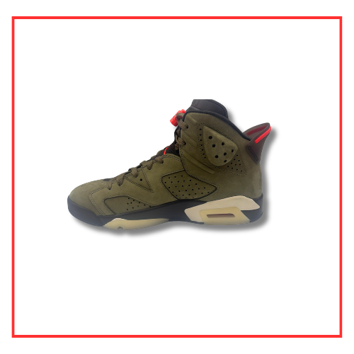 Travis Scott x Air Jordan 6 Olive (2019) (Preloved) UK 9