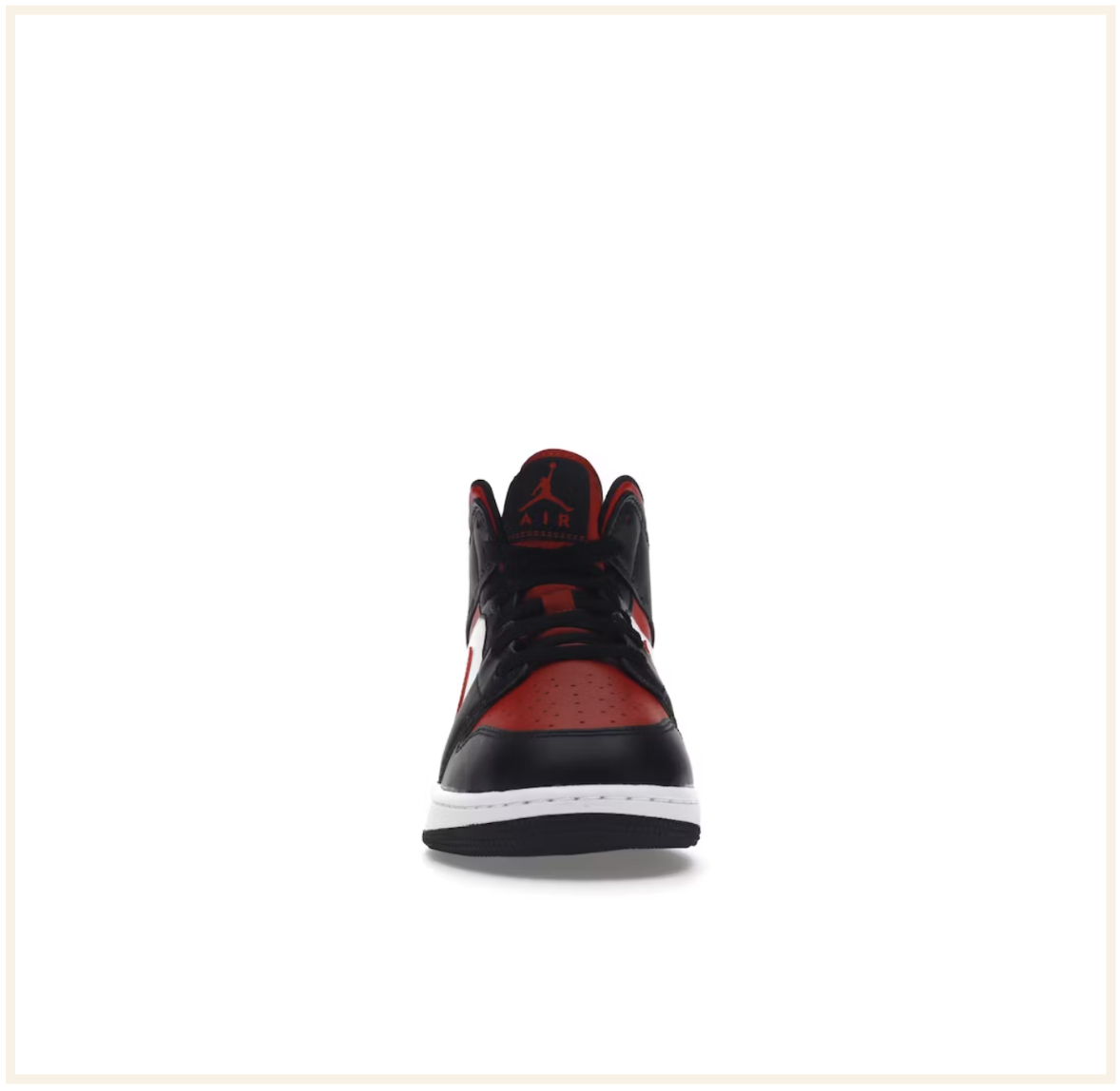 Air Jordan 1 Mid Black Fire Red (GS)