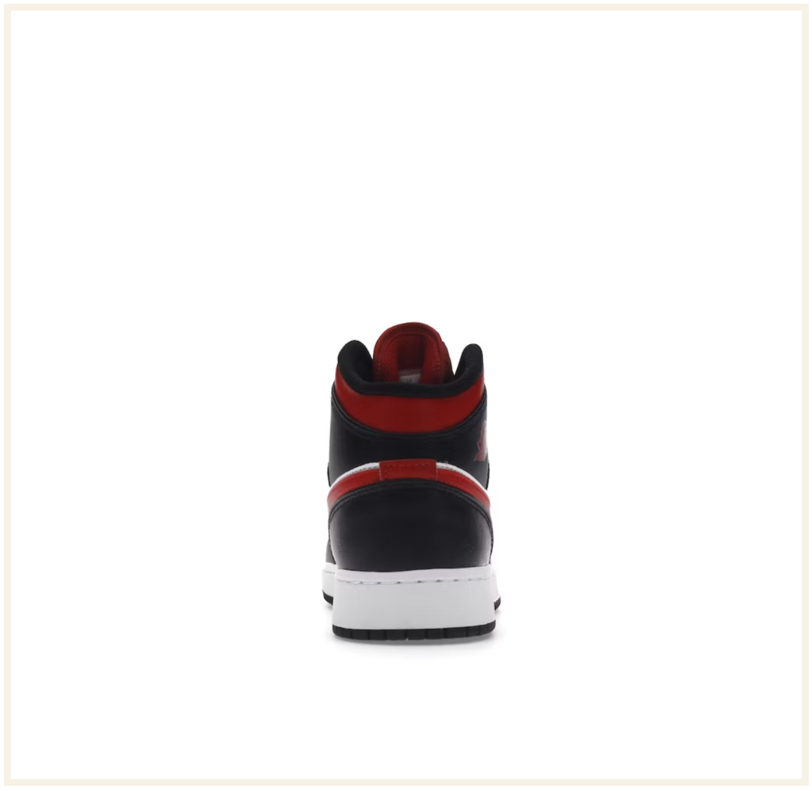 Air Jordan 1 Mid Black Fire Red (GS)