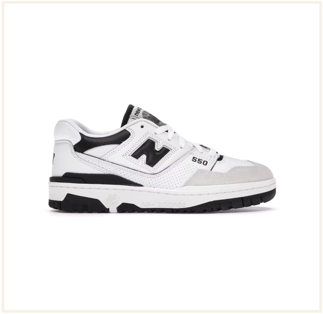 New Balance 550 Sea Salt Black