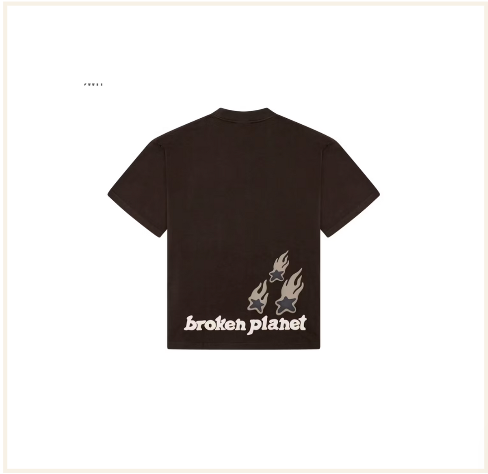 Broken Planet Heartless Love T-shirt Mocha Brown