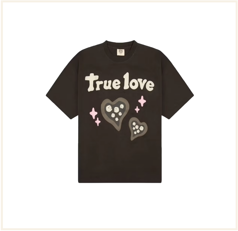 Broken Planet True Love T-Shirt Dark Brown