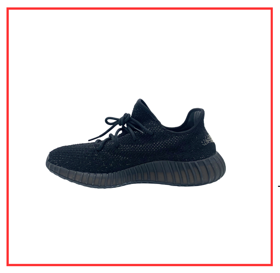adidas Yeezy Boost 350 v2 Core Black White (Preloved) UK 12.5