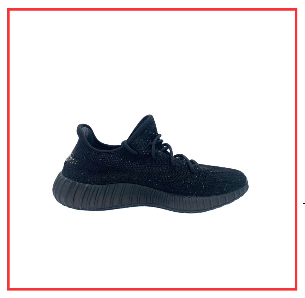 adidas Yeezy Boost 350 v2 Core Black White (Preloved) UK 12.5
