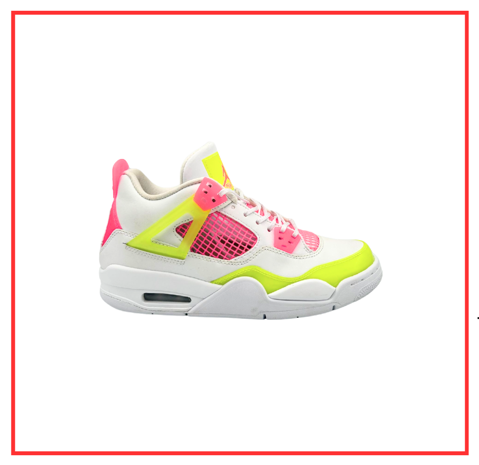 Air Jordan 4 Retro Lemon Pink (GS) (Preloved) UK 6 | EU 39