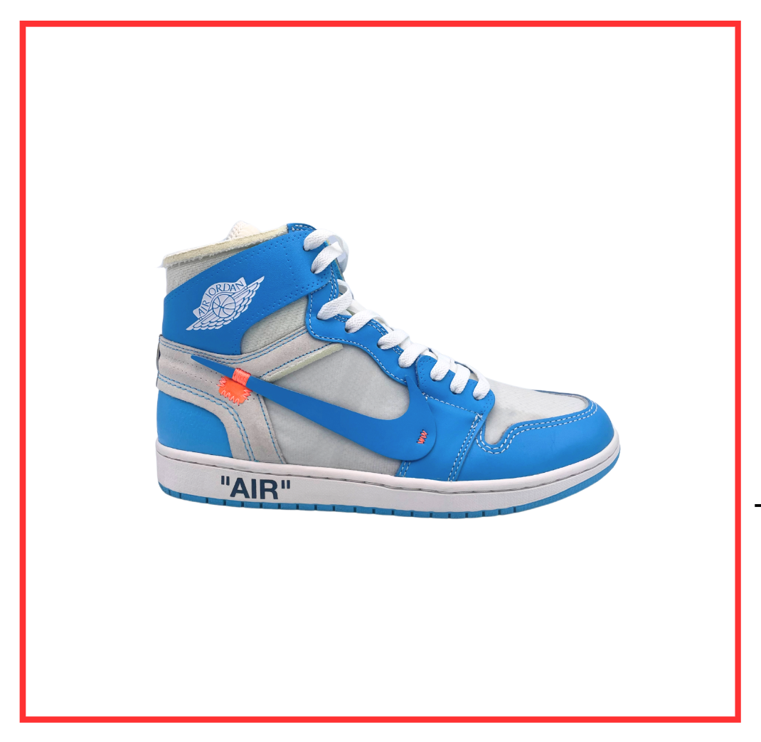 Off-White™️ x Air Jordan 1 Retro High University Blue (Preloved) UK 9