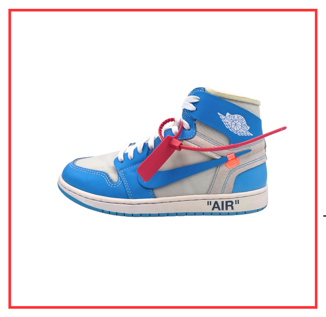 Off-White™️ x Air Jordan 1 Retro High University Blue (Preloved) UK 9