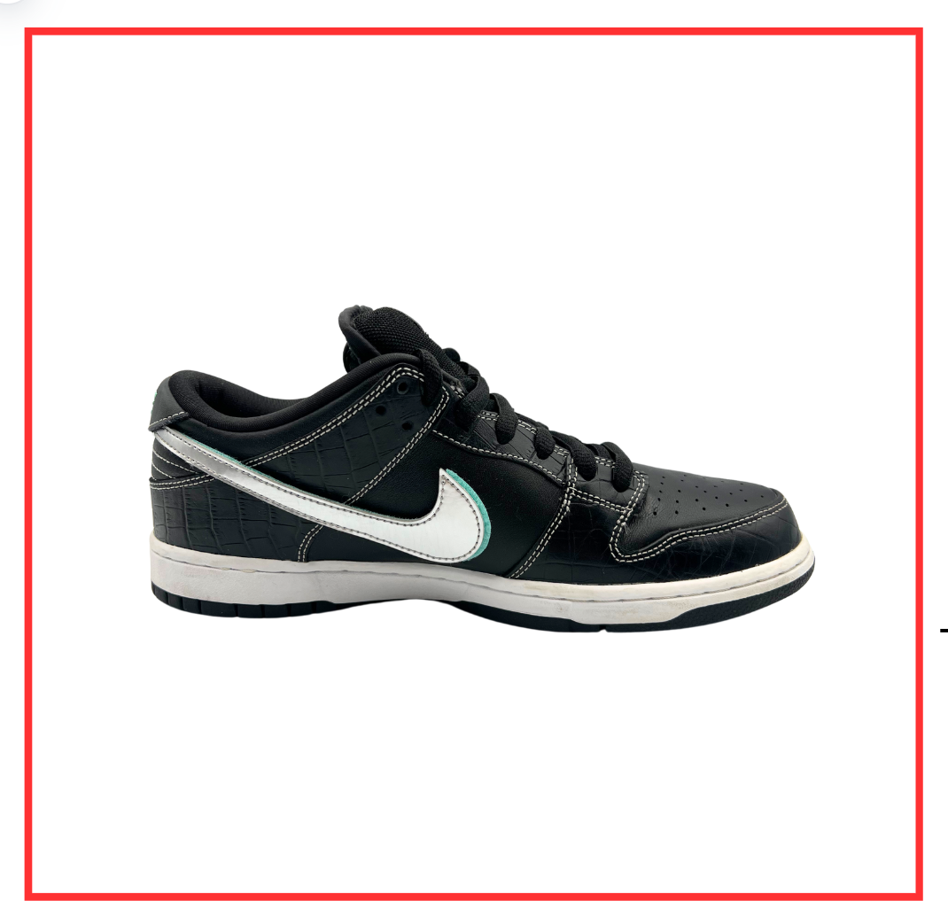 Nike SB Dunk Low Diamond Supply Co. Black Diamond (Preloved) UK 10
