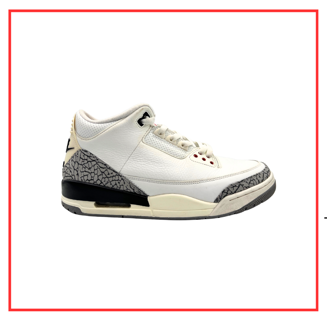 Air Jordan 3 Retro White Cement (Preloved) UK 11