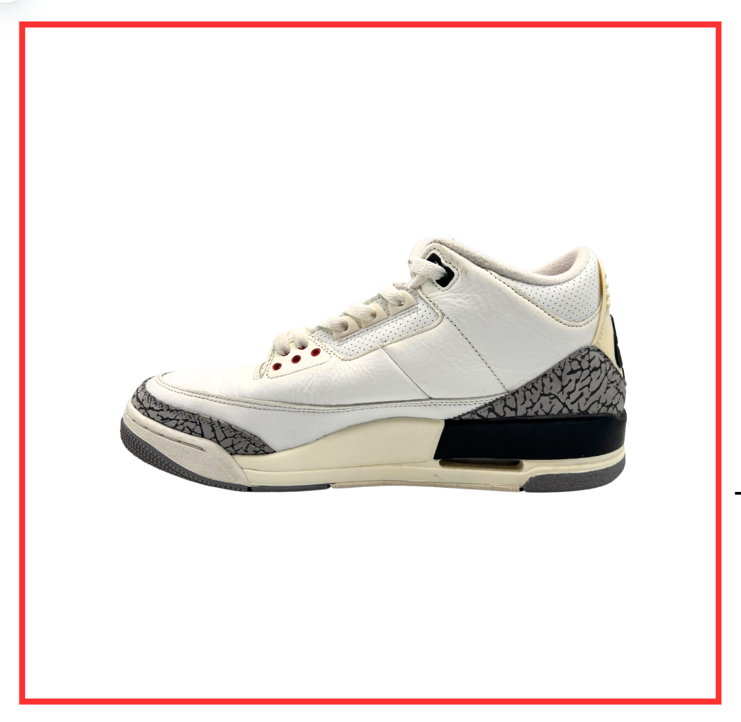 Air Jordan 3 Retro White Cement (Preloved) UK 11