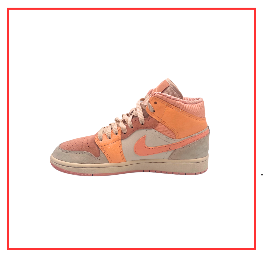 Air Jordan 1 Mid Apricot Orange (W) (Preloved) UK 6