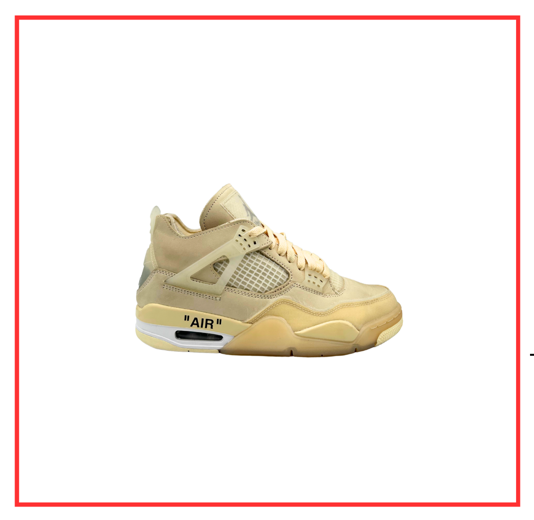 Off-White™️ x Air Jordan 4 Retro Sail (W) (Preloved) UK 4.5