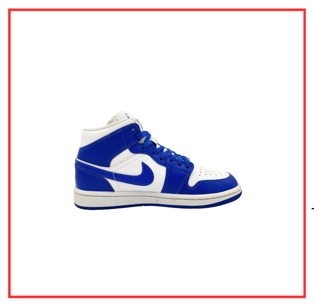 Air Jordan 1 Mid Kentucky Blue (W) (Preloved) UK 4