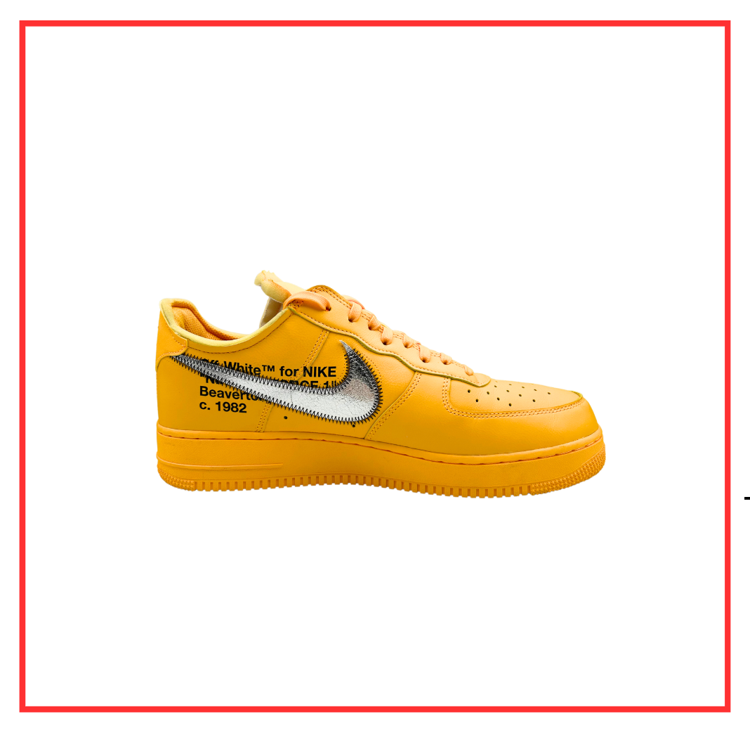 Nike Air Force 1 Low Off-White ICA University Gold (Preloved) UK 12