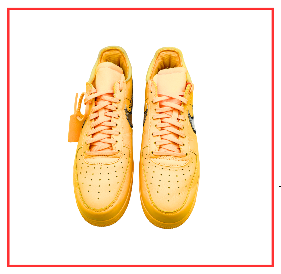 Nike Air Force 1 Low Off-White ICA University Gold (Preloved) UK 12