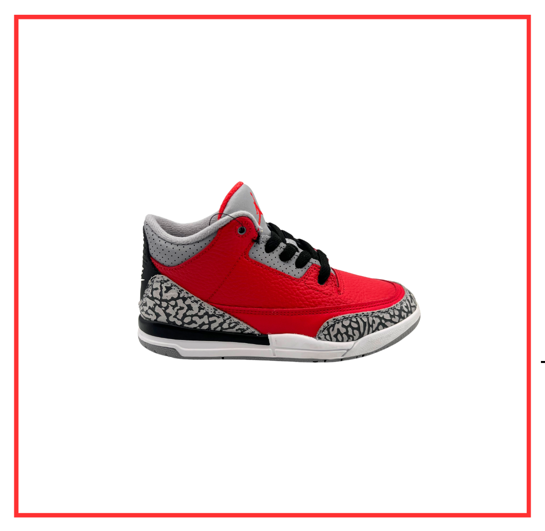 Air Jordan 3 Retro SE Fire Red (PS) (Preloved) UK 13C