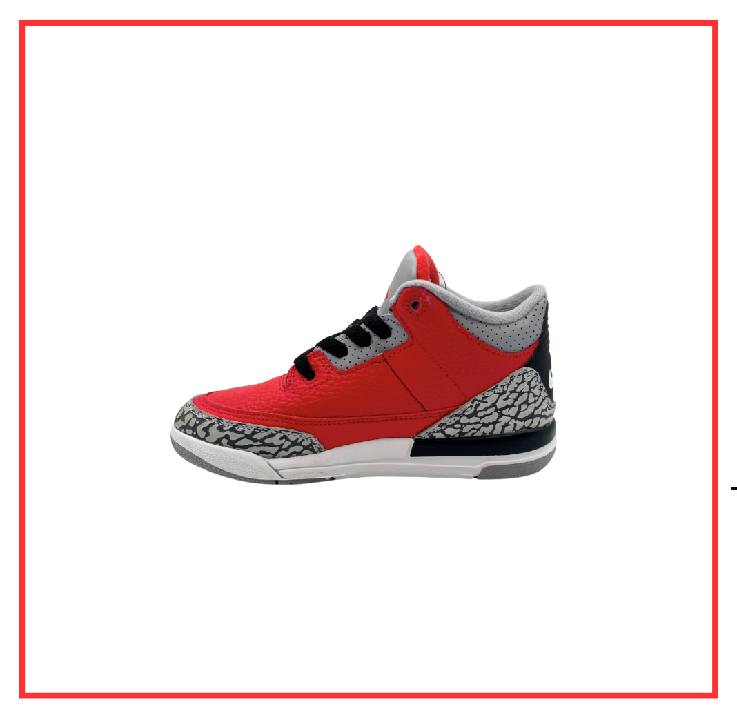 Air Jordan 3 Retro SE Fire Red (PS) (Preloved) UK 13C