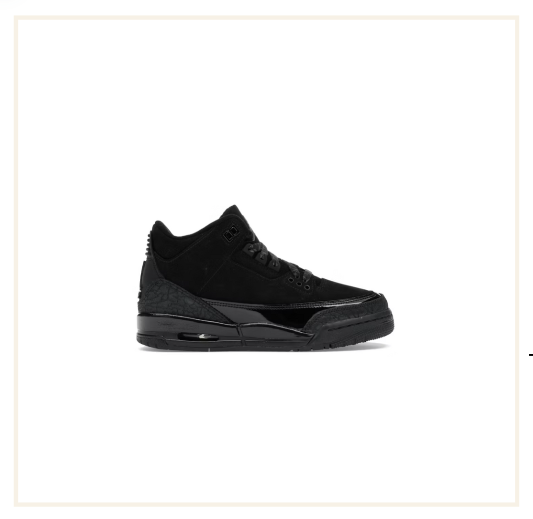 Air Jordan 3 Retro Black Cat (GS) (2025)