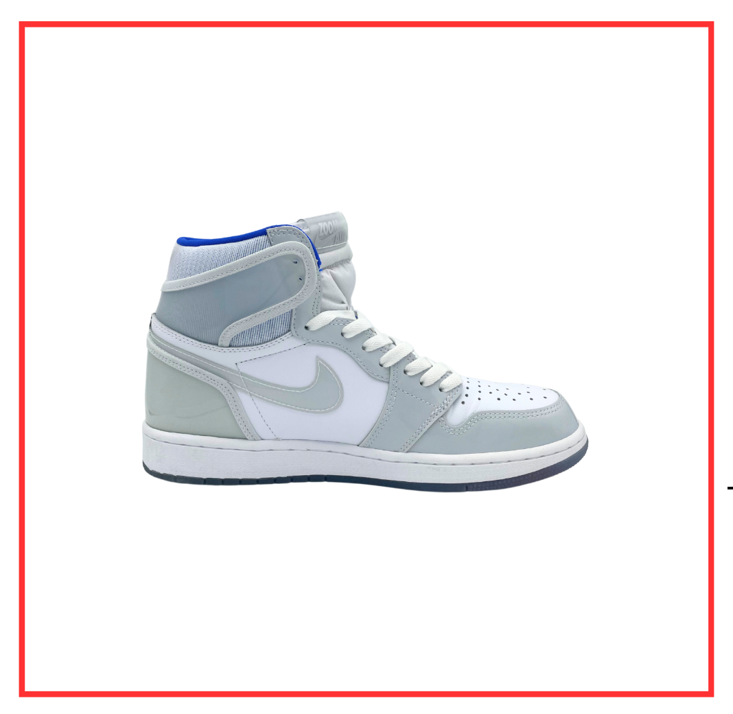 Air Jordan 1 High Zoom White Racer Blue (Preloved) UK 9