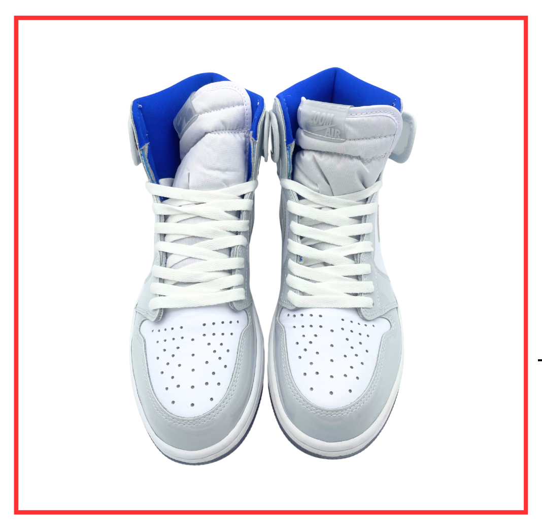 Air Jordan 1 High Zoom White Racer Blue (Preloved) UK 9