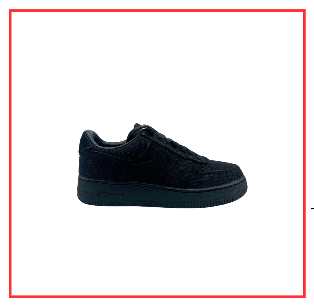 Nike Air Force 1 Low Stussy Black (Preloved) UK 6.5
