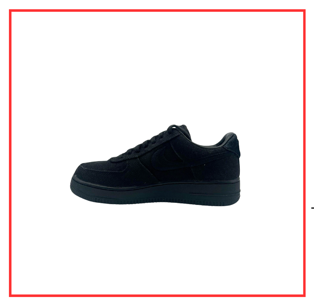 Nike Air Force 1 Low Stussy Black (Preloved) UK 6.5