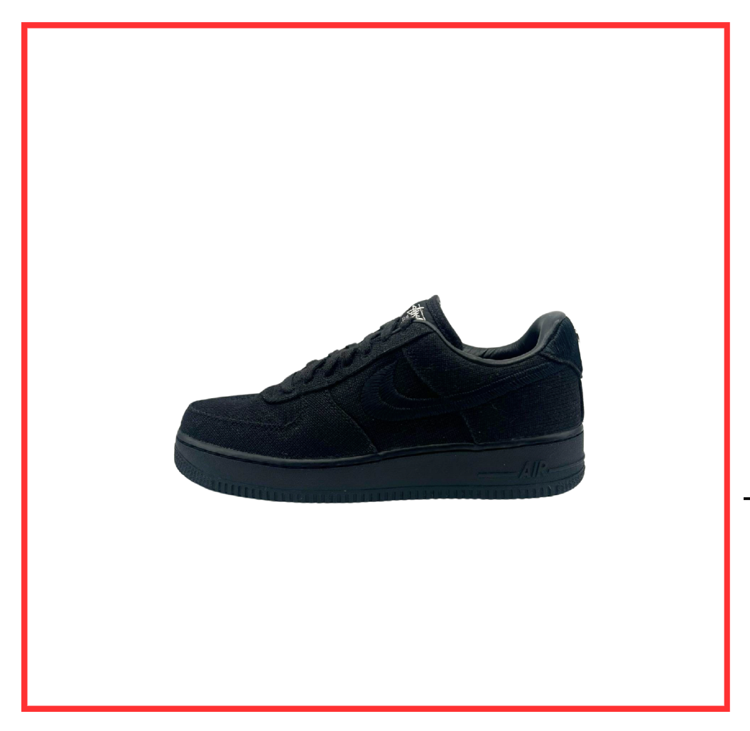 Nike Air Force 1 Low Stussy Black (Preloved) UK 6.5