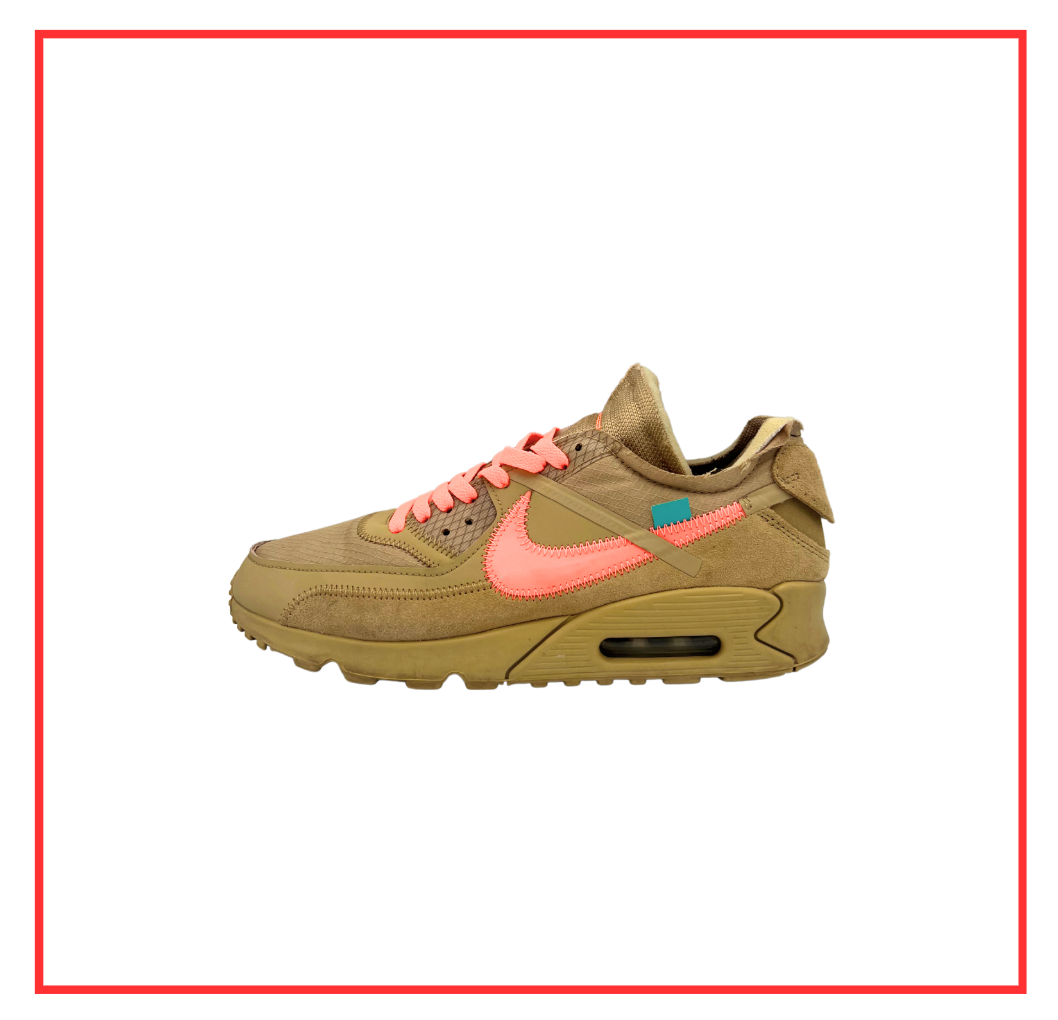 Off-White™️ x Nike Air Max 90 Desert Ore (Preloved) UK 8