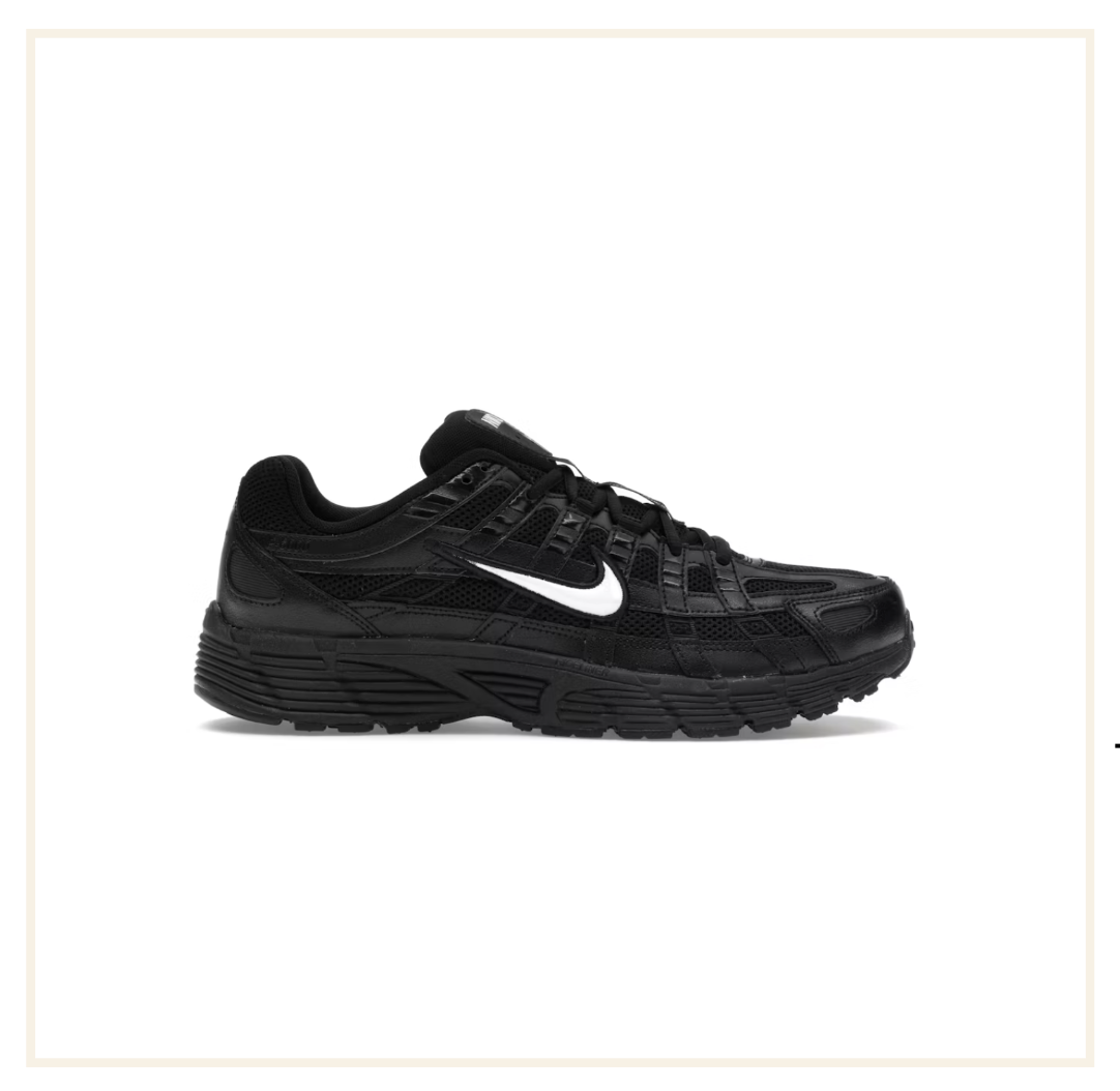 Nike P-6000 Black Black White