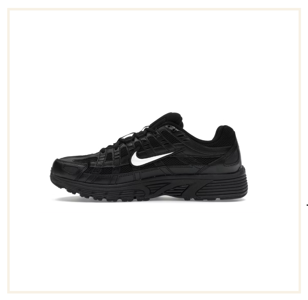 Nike P-6000 Black Black White