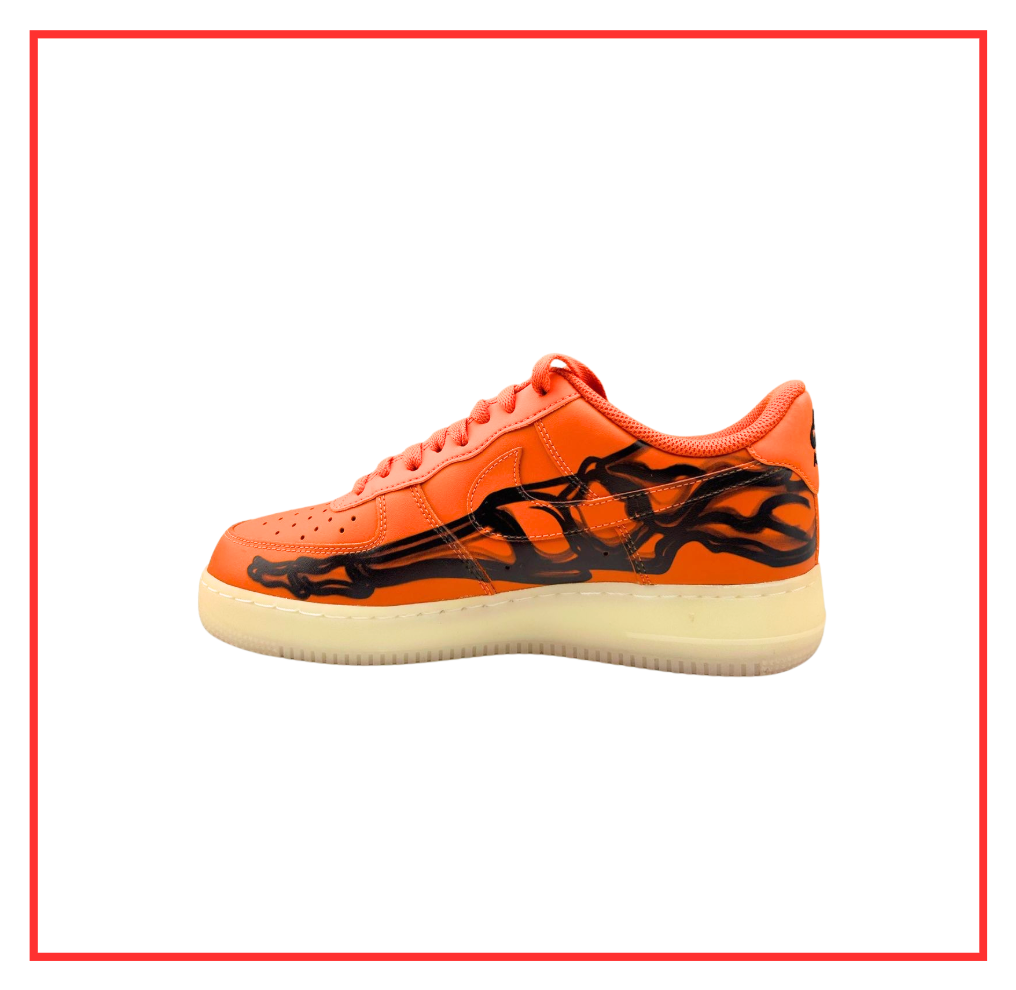 Nike Air Force 1 Low Orange Skeleton (2020) (Preloved) UK 8.5