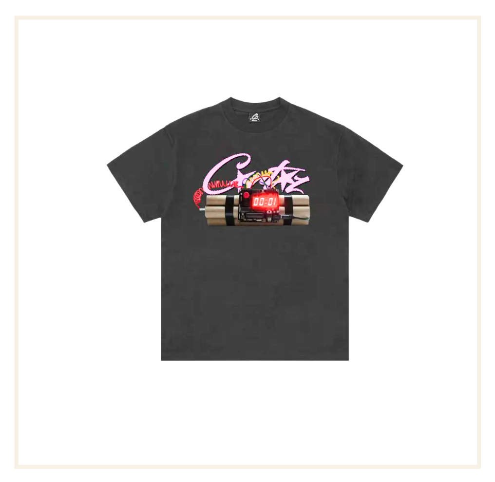Corteiz No Time 4 Luv Black Tee