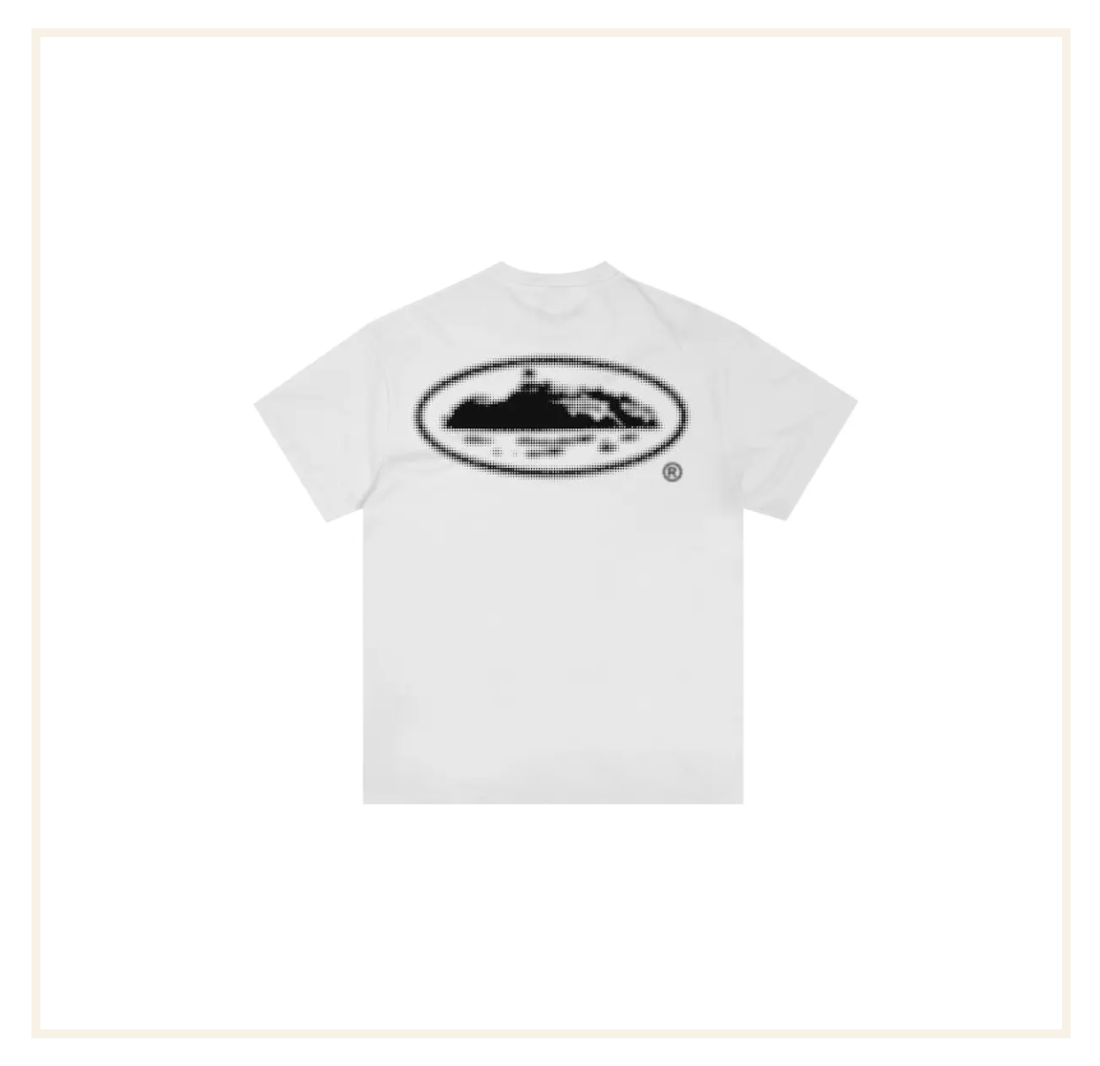 Corteiz Halftone Island Tee *New Blank* 'White/Black'