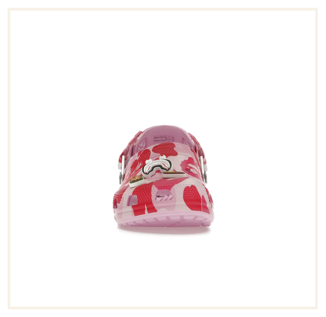 Crocs Classic Clog A Bathing Ape ABC Camo Pink