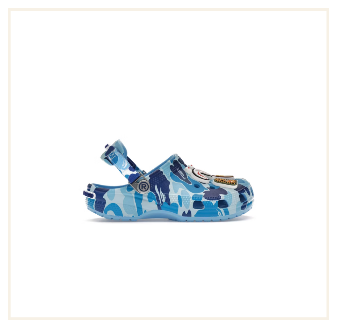 Crocs Classic Clog A Bathing Ape ABC Camo Blue (Kids)