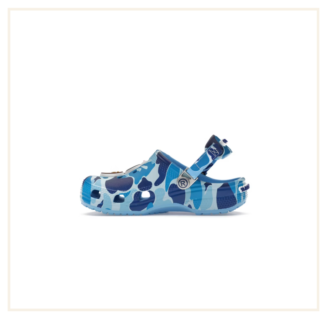 Crocs Classic Clog A Bathing Ape ABC Camo Blue (Kids)