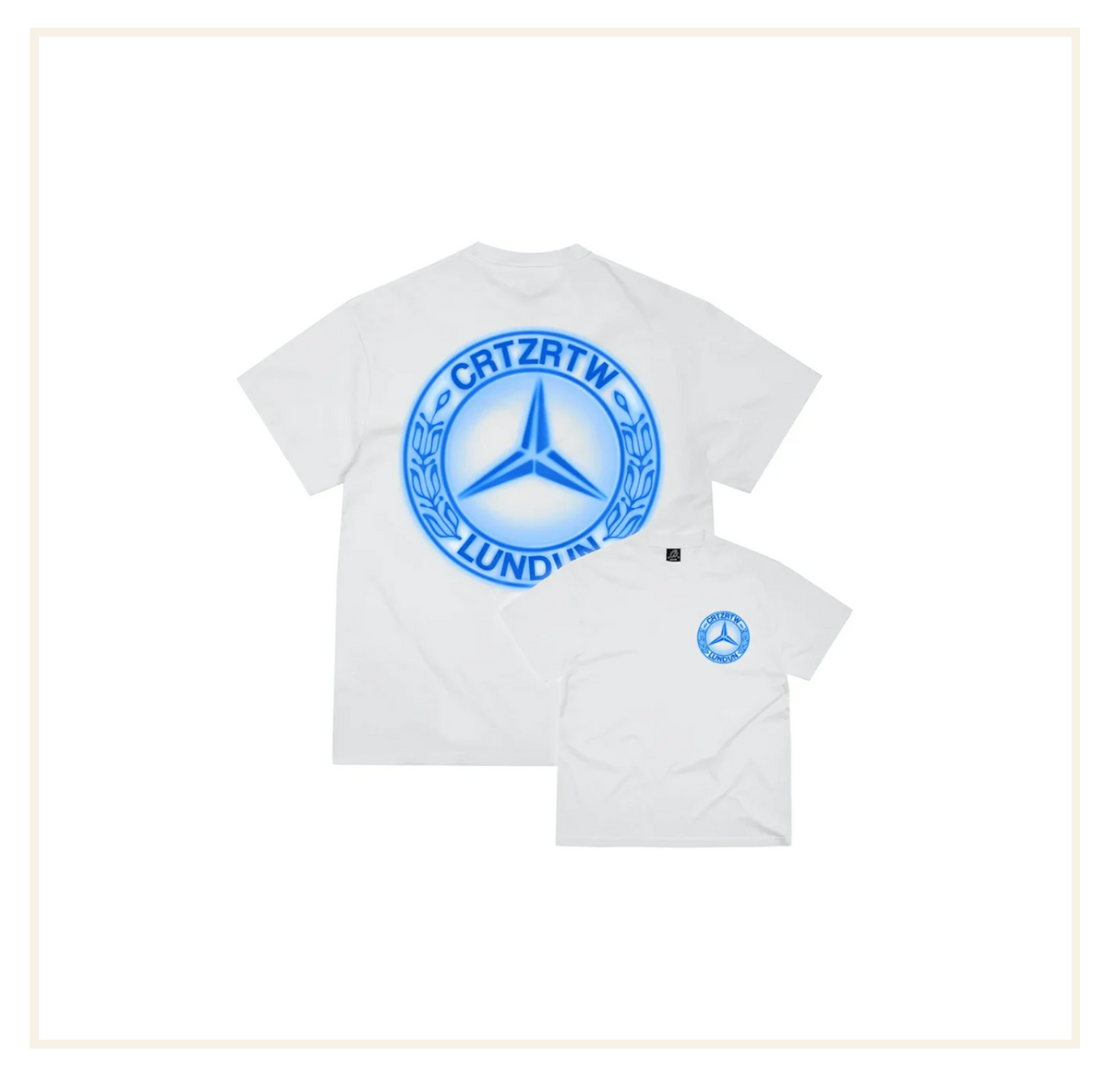 Corteiz Benz Lundun Tee Blue Logo
