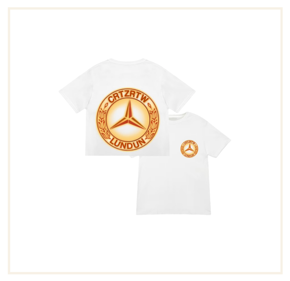 Corteiz Benz Lundun Tee Orange Logo