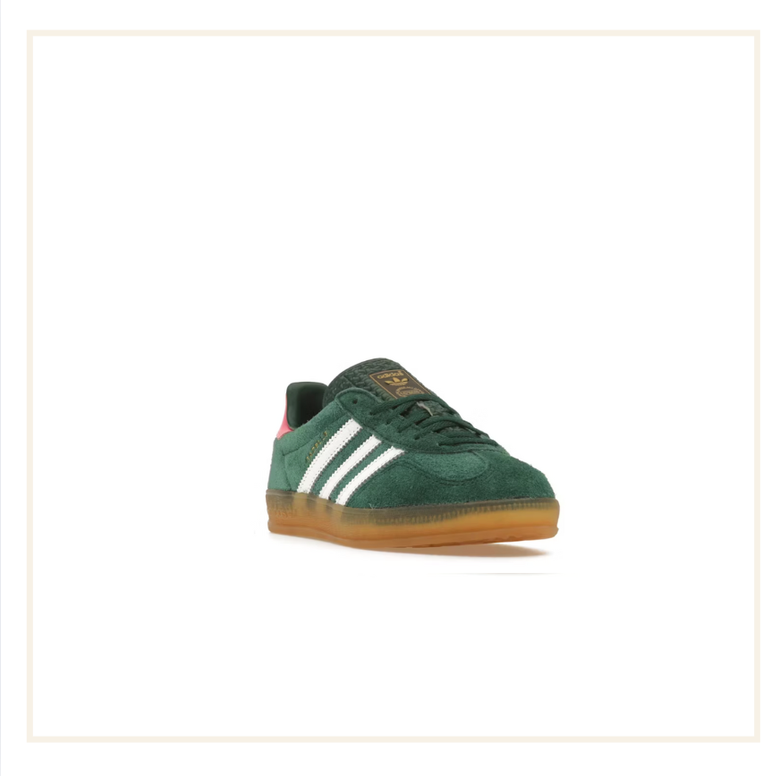 adidas Gazelle Indoor Collegiate Green Lucid Pink (W)