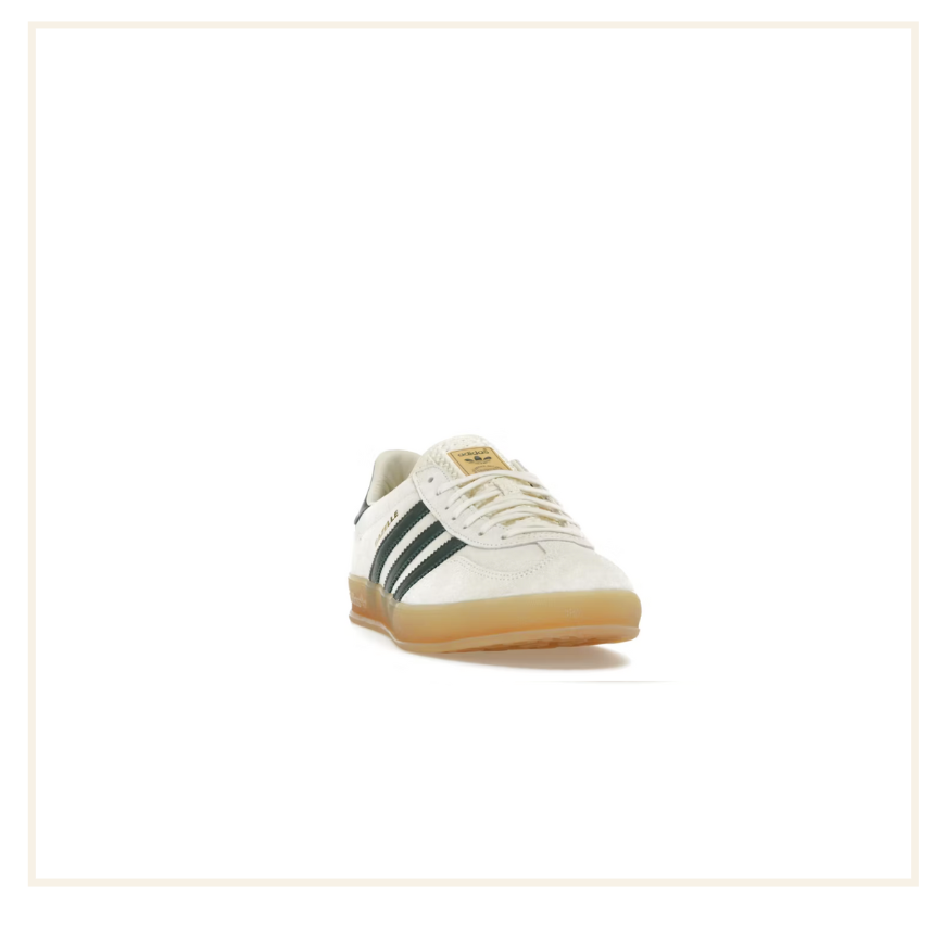 adidas Gazelle Indoor Cream White Collegiate Green Gum