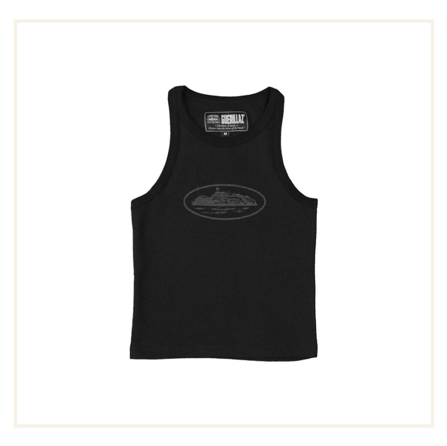 Corteiz WMNS Alcatraz Tank Top Triple Black