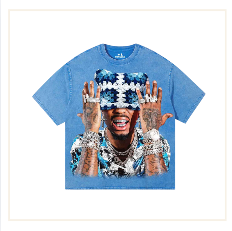 Noissey Rap Star Cat Blue T-Shirt