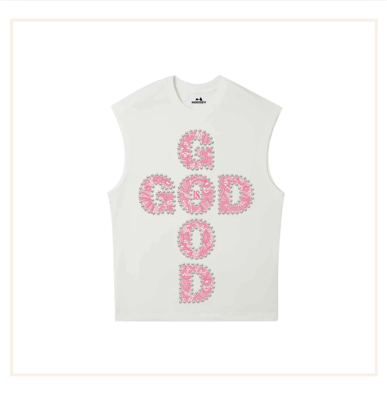 Noissey God is Good Tank Top Pink