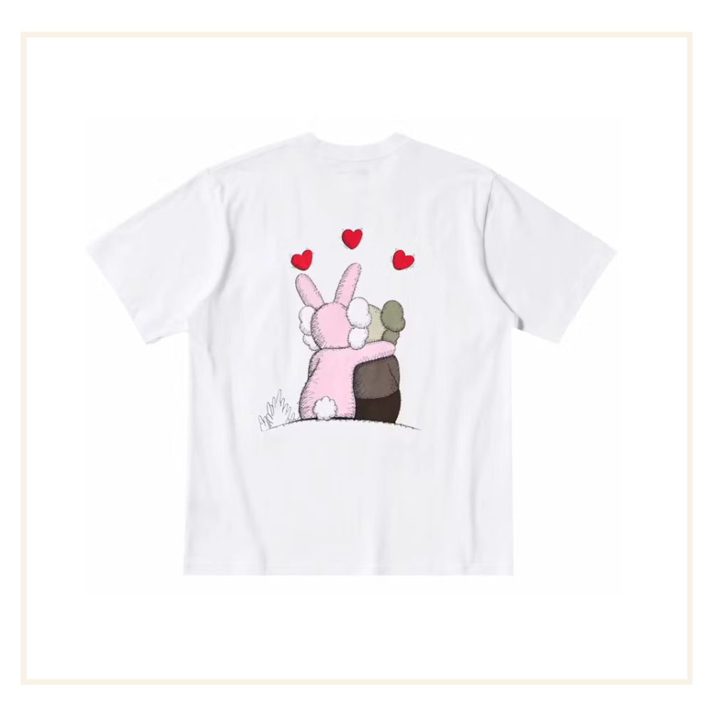 KAWS x Uniqlo UT Warhol UT Graphic T-Shirt White Pink