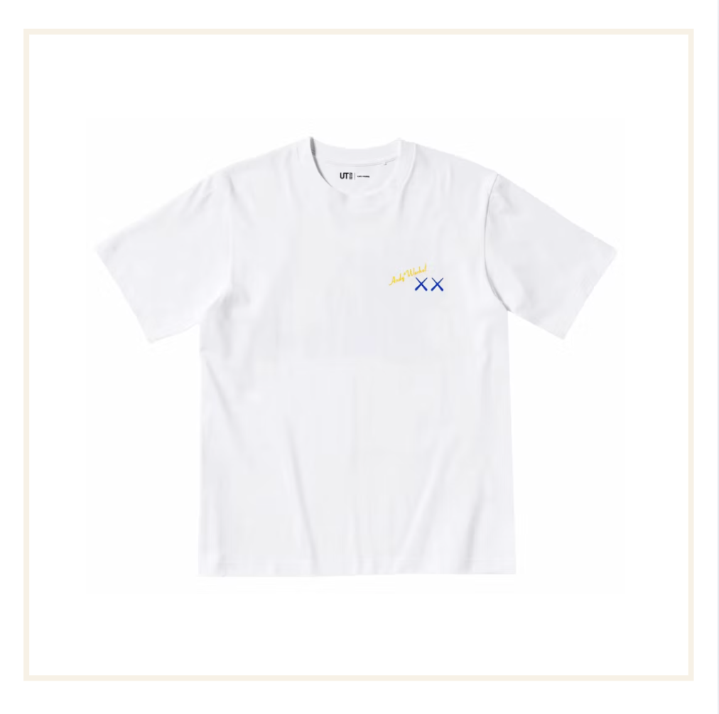 KAWS x Uniqlo UT Warhol UT Graphic T-Shirt White Blue Yellow