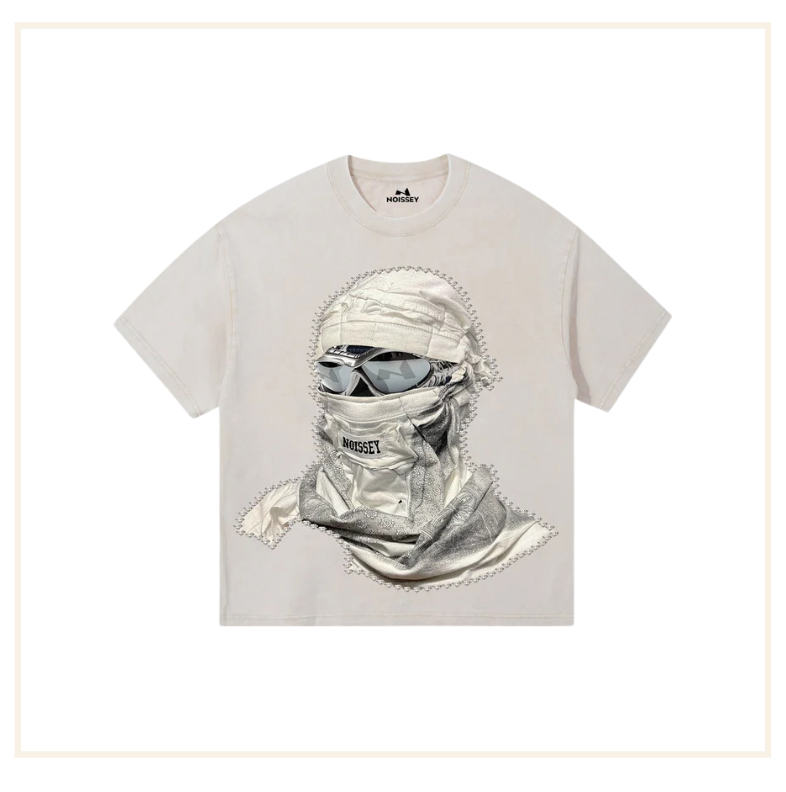 Noissey Desert Storm Shattered Collage Face Mask T-Shirt