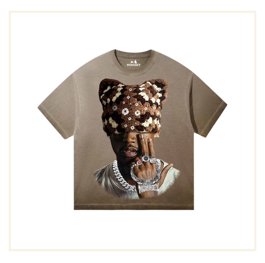 Noissey Chocolate Brown Kitty Cap T-Shirt