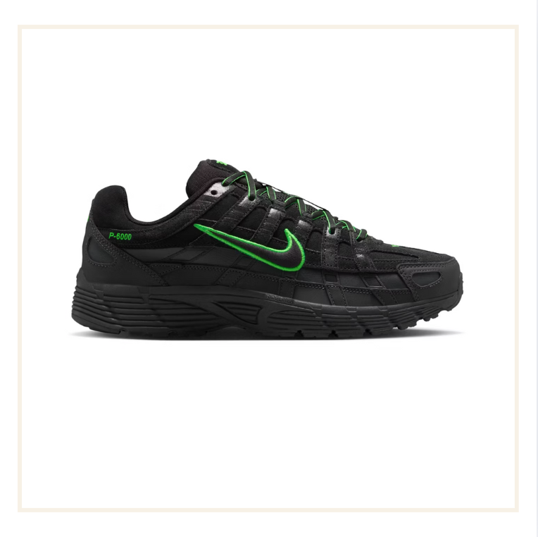 Nike P-6000 PRM Black Green Strike