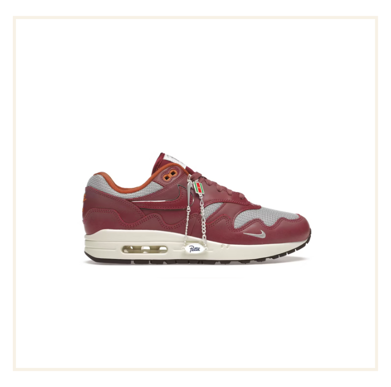 Patta x Air Max 1 Rush Maroon