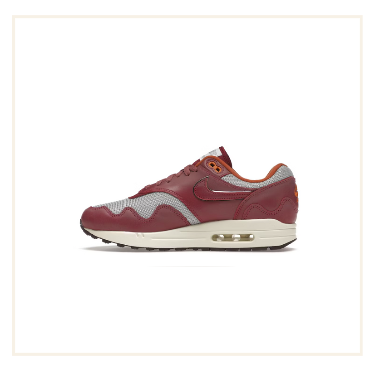 Patta x Air Max 1 Rush Maroon